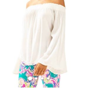 Lilly Pulitzer Nita top resort white